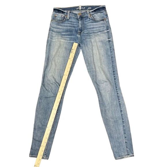 7 for All Mankind Women's Jive Jeans Medium Wash Light Thigh Size Slim 27 - Picture 4 of 9